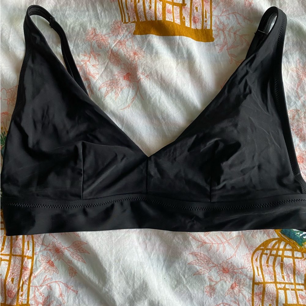 Black Women’s Swim Bralette - Unbranded